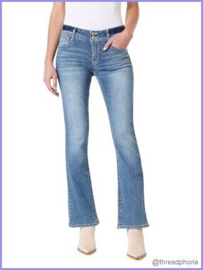 WallFlower Bootcut Jeans w/ Bling - Curvy Fit, Stretch Denim, Size 0-24